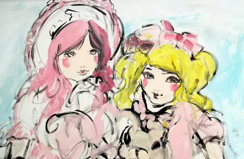 Ladies  in Pink (Live Painting), Yuki Miyazaki