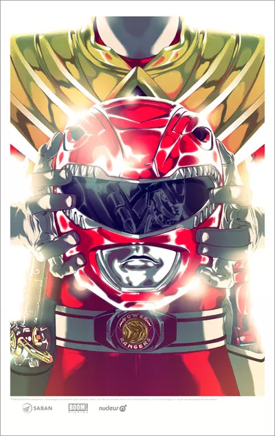 Red Ranger with Dragon Armor Cover , Goni Montes
