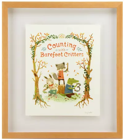Counting with Barefoot Critters (Cover Art), Teagan White