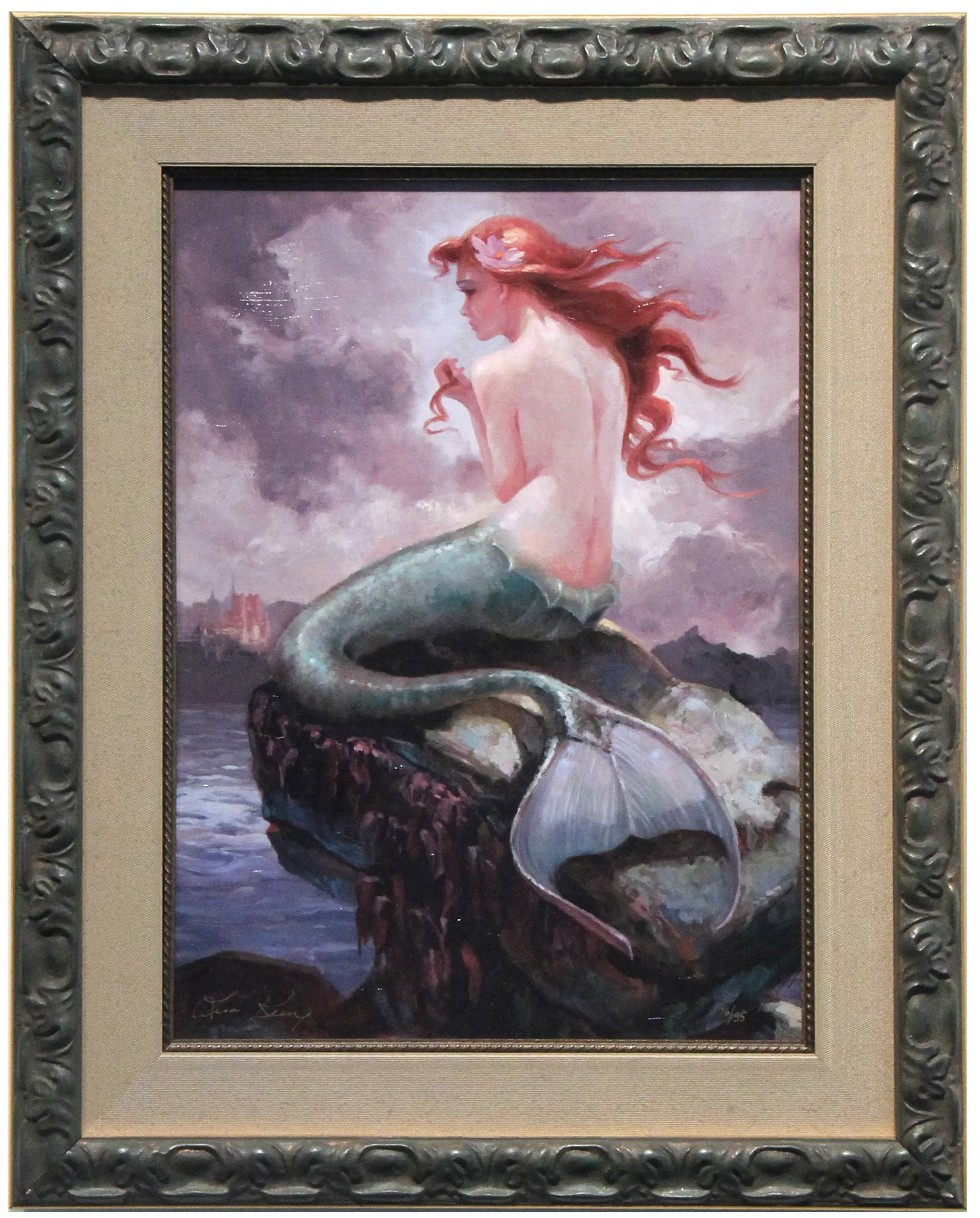 At Odds With the Sea - Lisa Keene (framed), The Little Mermaid