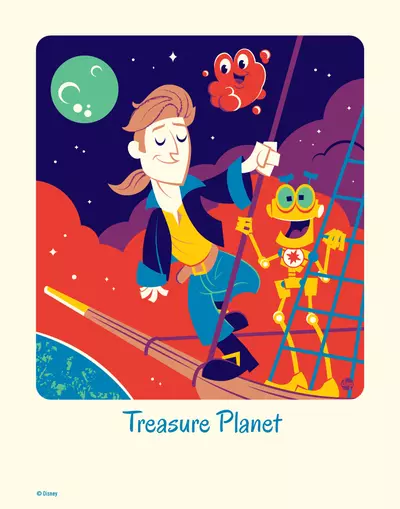 Cyclops Print Works #61: Treasure Planet - Dave Perillo (print) Limited Edition of 95, Dave Perillo