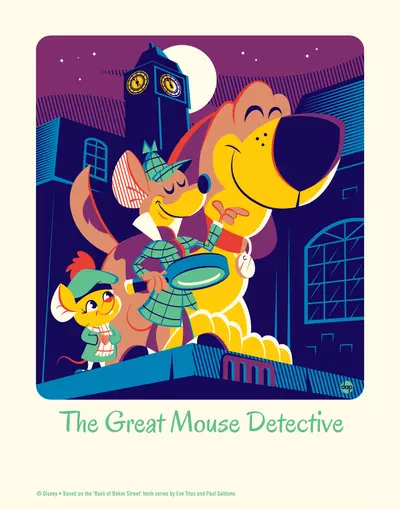 Cyclops Print Works #57: The Great Mouse Detective - Dave Perillo (print) Limited Edition of 95, The Great  Mouse Detective
