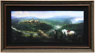 Gaston and LeFou's Arrival (framed), Beauty and the Beast  (2017)