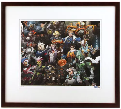 "Legendary Heroes" by Various Overwatch Team Artists Printer's Proof (FRAMED), Blizzard  Entertainment