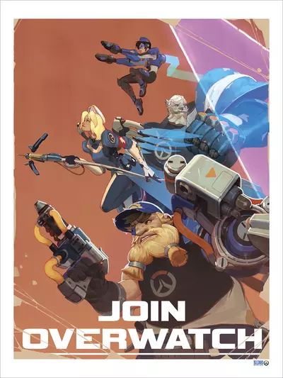 Join Overwatch Recruitment Poster by Vasili Zorin (PRINT)