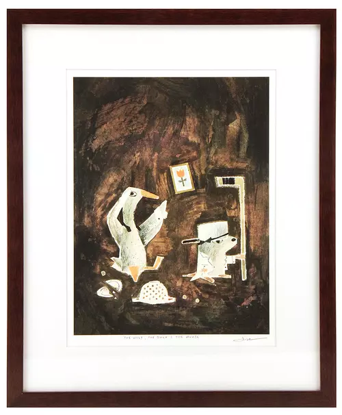 The Wolf, The Duck, & The Mouse Pg. 27 (framed), Jon Klassen