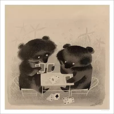 Bears Playing Cards, Mary Blair