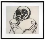 Sports Illustrated Magazine Sketch for Professional Football