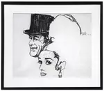 Movie Poster Sketch for My Fair Lady (Audrey Hepburn and Rex Harrison)