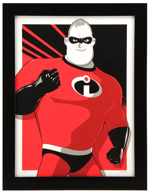 Cyclops Print Works Print #90: Mr. Incredible by Craig Drake (FRAMED #1), Incredibles 2