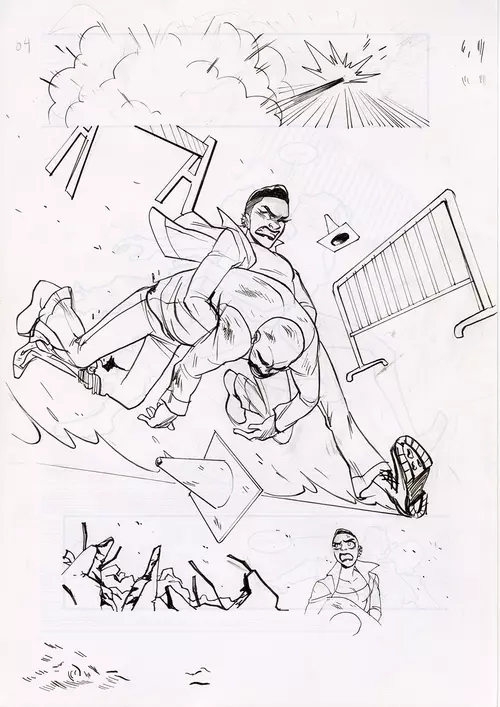 Motor Crush Vol. 2 Original Comic Page #4 (UNFRAMED), Babs Tarr