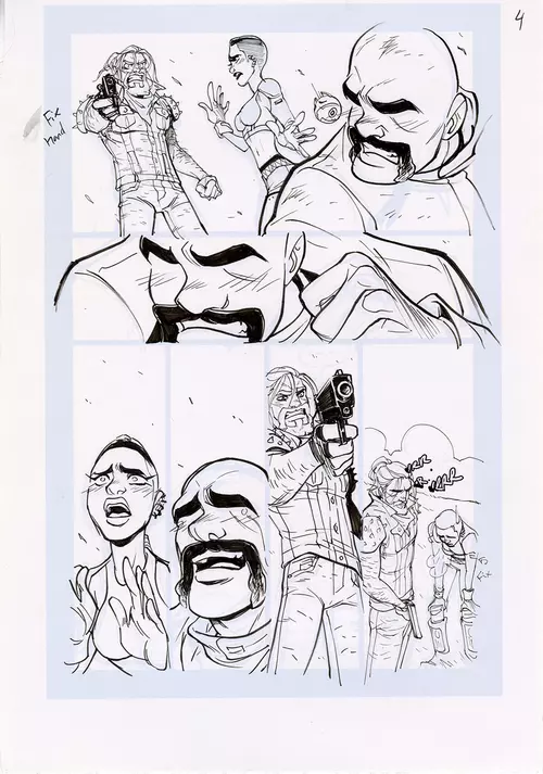 Motor Crush Vol. 2 Original Comic Page #4B (UNFRAMED), Babs Tarr