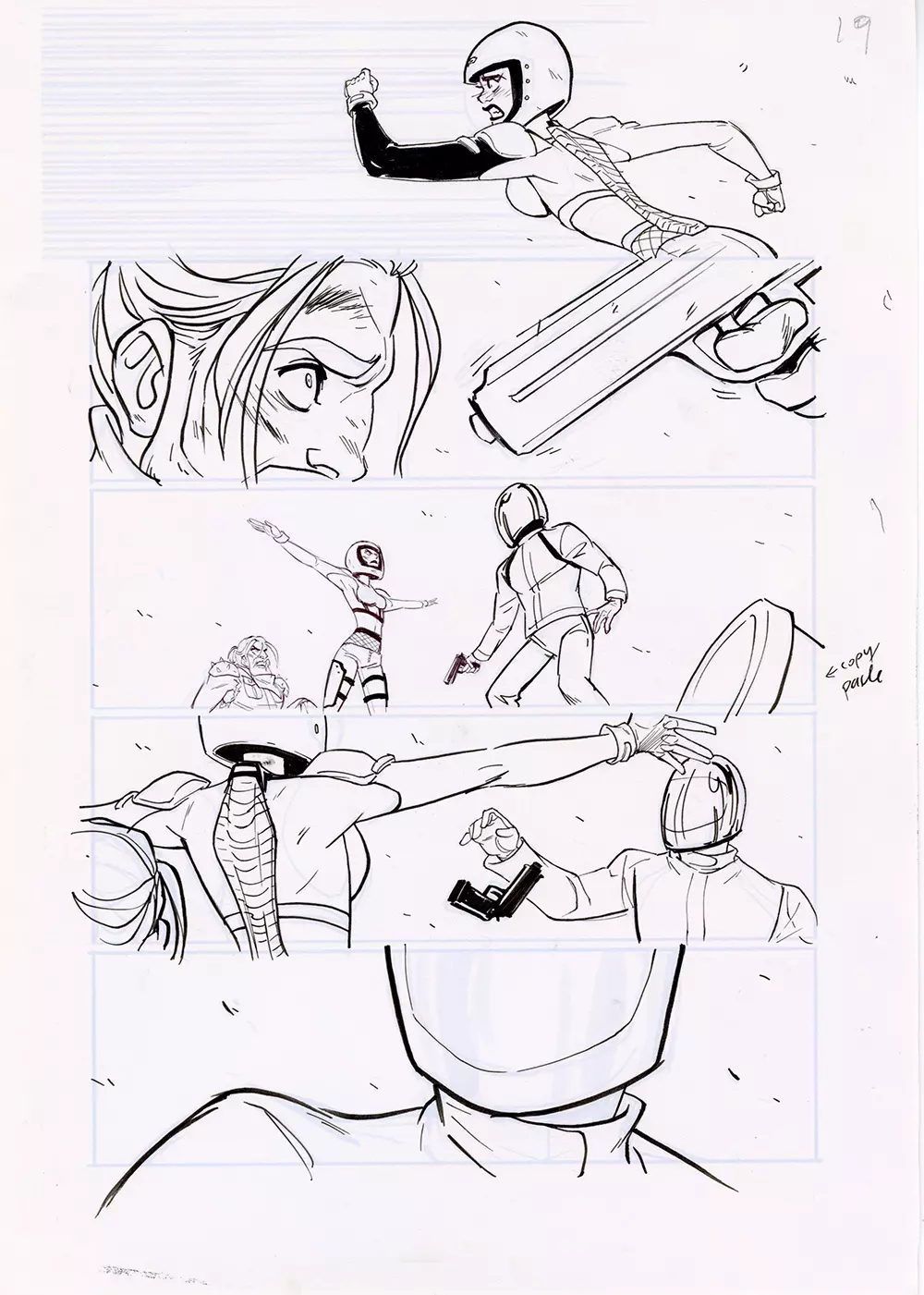 Motor Crush Vol. 2 Original Comic Page #19B (UNFRAMED) , Babs Tarr