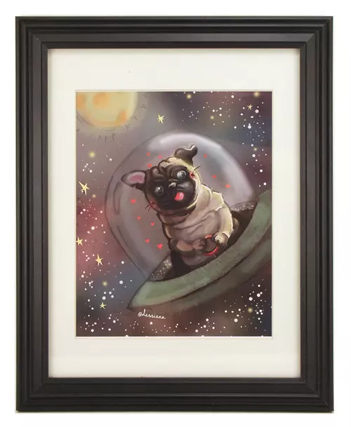 Pug in Space, dessienn