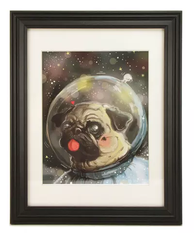Pug Astronaut, dessienn