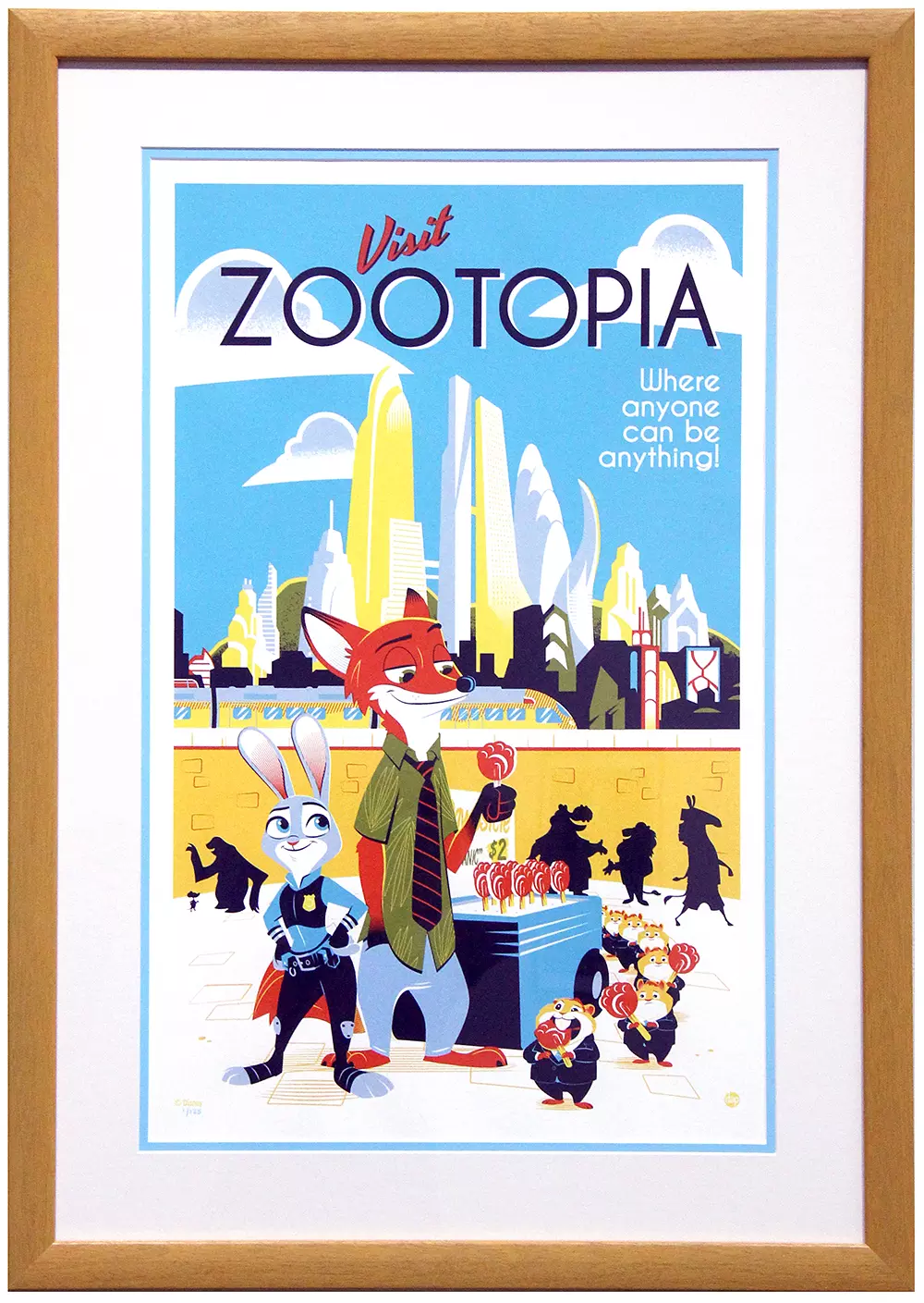Cyclops Printworks: Zootopia  (Framed #1), Dave Perillo