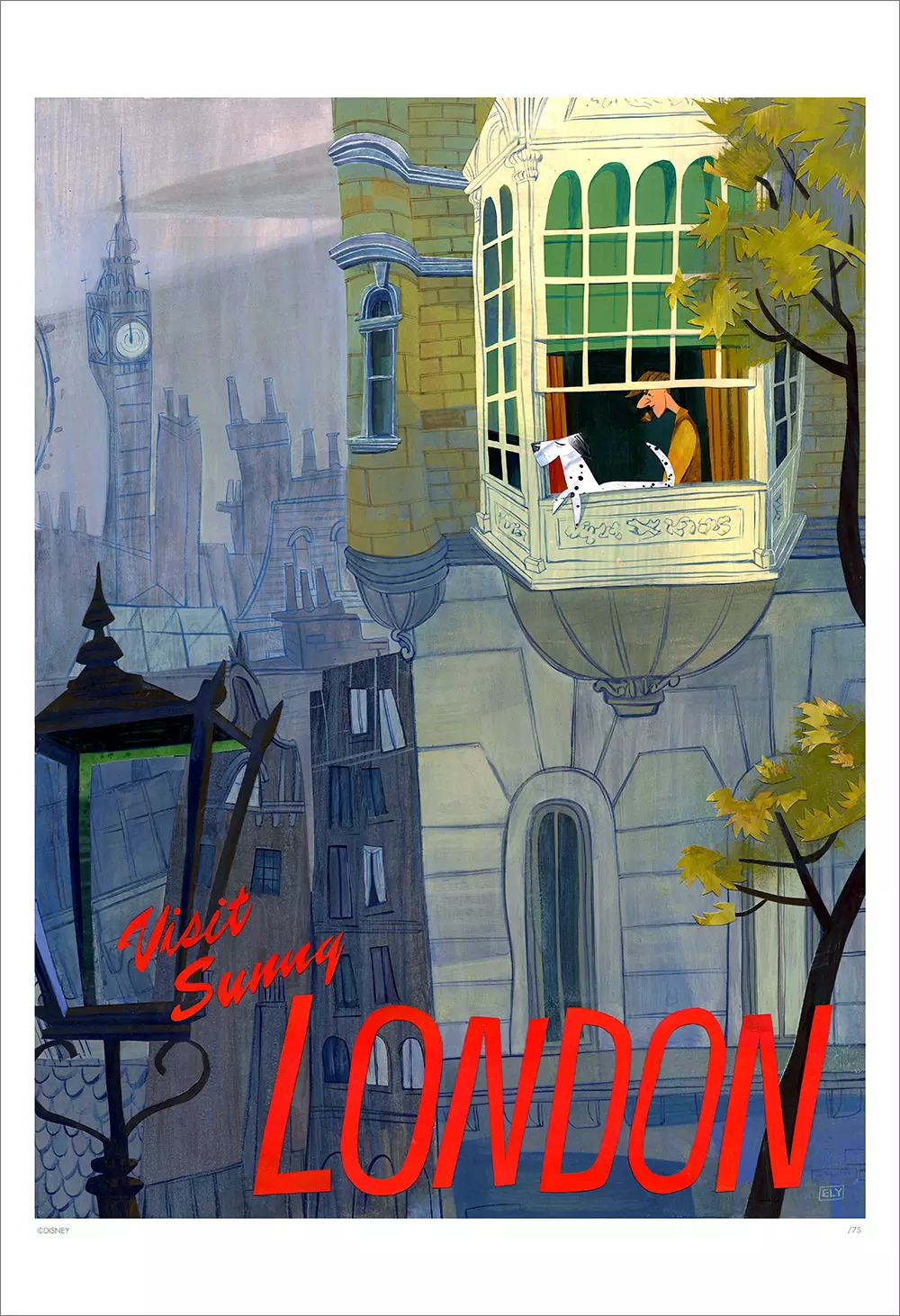 Visit Sunny London (print), Jennifer Ely
