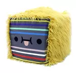 Stripe Face Cube (Handmade One of a Kind; Sewn by Jenny Luna)