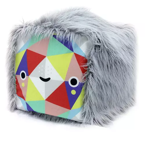 Triangle Face Cube (Handmade One of a Kind; Sewn by Jenny Luna), Michelle Romo