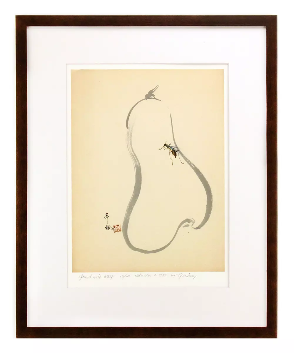 Gourd with Wasp (FRAMED), Tyrus Wong