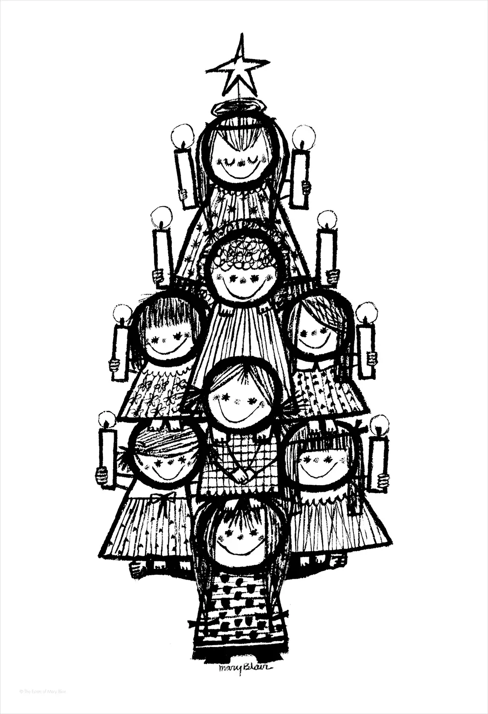 Christmas Tree [PRINT], Mary Blair