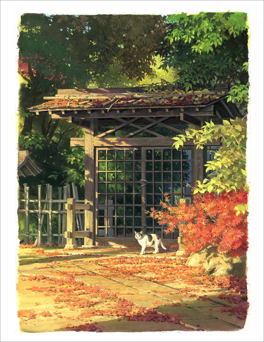 I'm Taking a Walk - Autumn (print), Yoichi Nishikawa