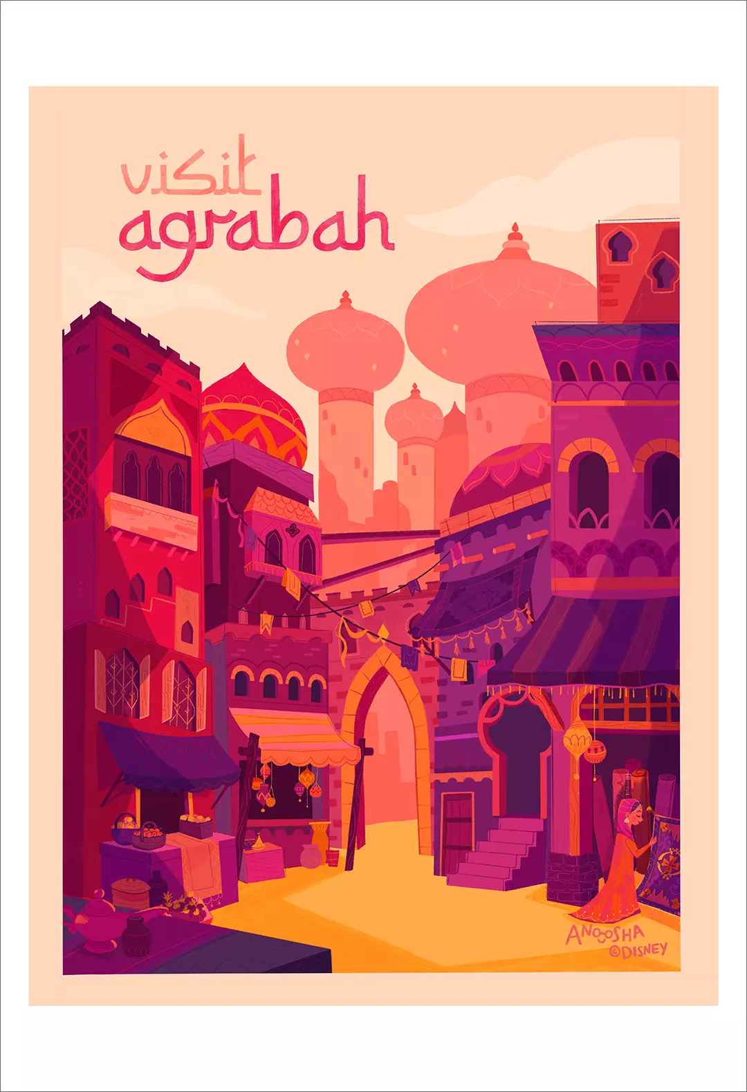 Visit Agrabah (print), Anoosha Syed
