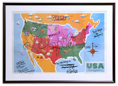 CYCLOPS PRINT WORKS: This Map Belong to: ALL Goofeys (FRAMED #1), Claire Hummel