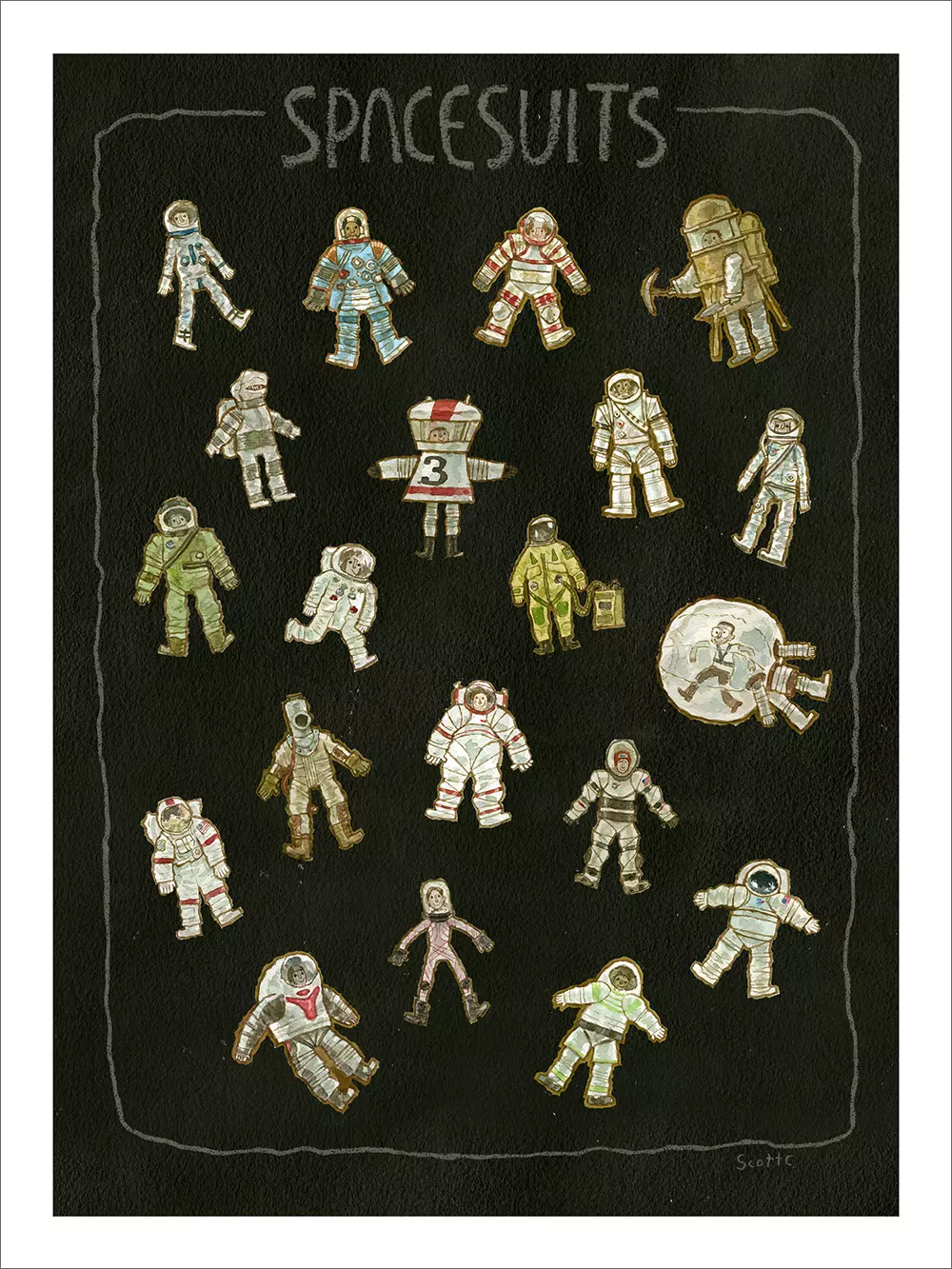 Space Suits (print), scott c