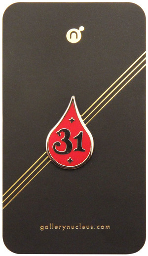 Red Inktober 31 - Nucleus Enamel Pin, Jake Parker