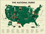 US National Parks VARIANT  (The Fifty-Nine Parks Print Series)