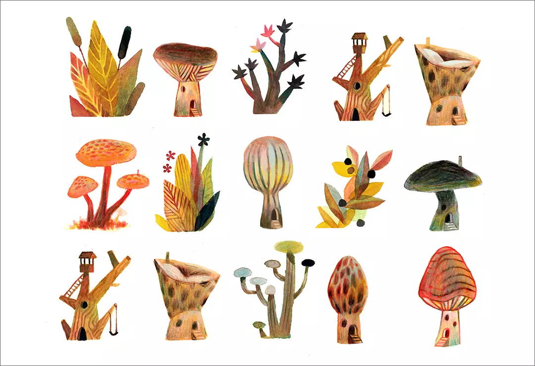 Mushrooms (print), Matt Forsythe