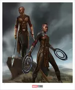 (Black Panther) Okoye and Nakia Warriors (print)