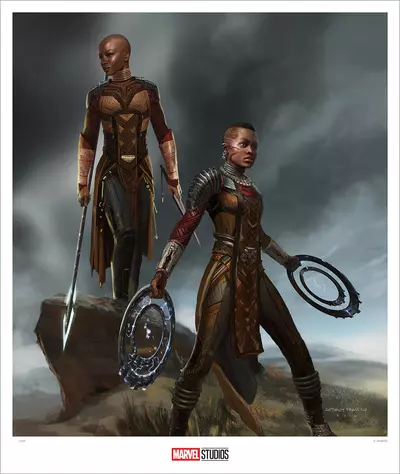 (Black Panther) Okoye and Nakia Warriors (print), Anthony Francisco