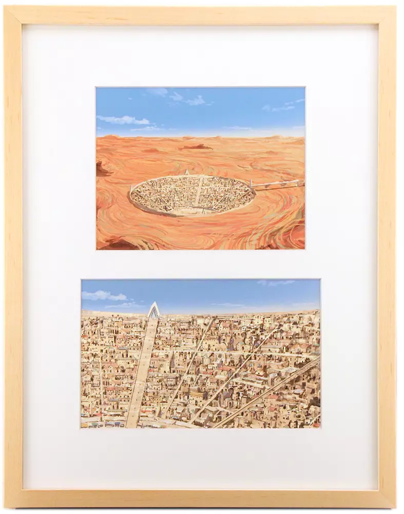 The Art of The Wonderland: Pg. 194-195 Desert City, Ilya Kuvshinov