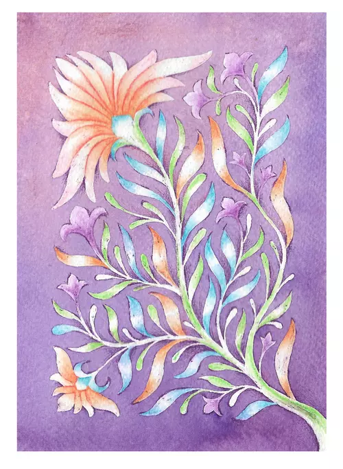 Purple Forest Flowers, Mruna Mistry