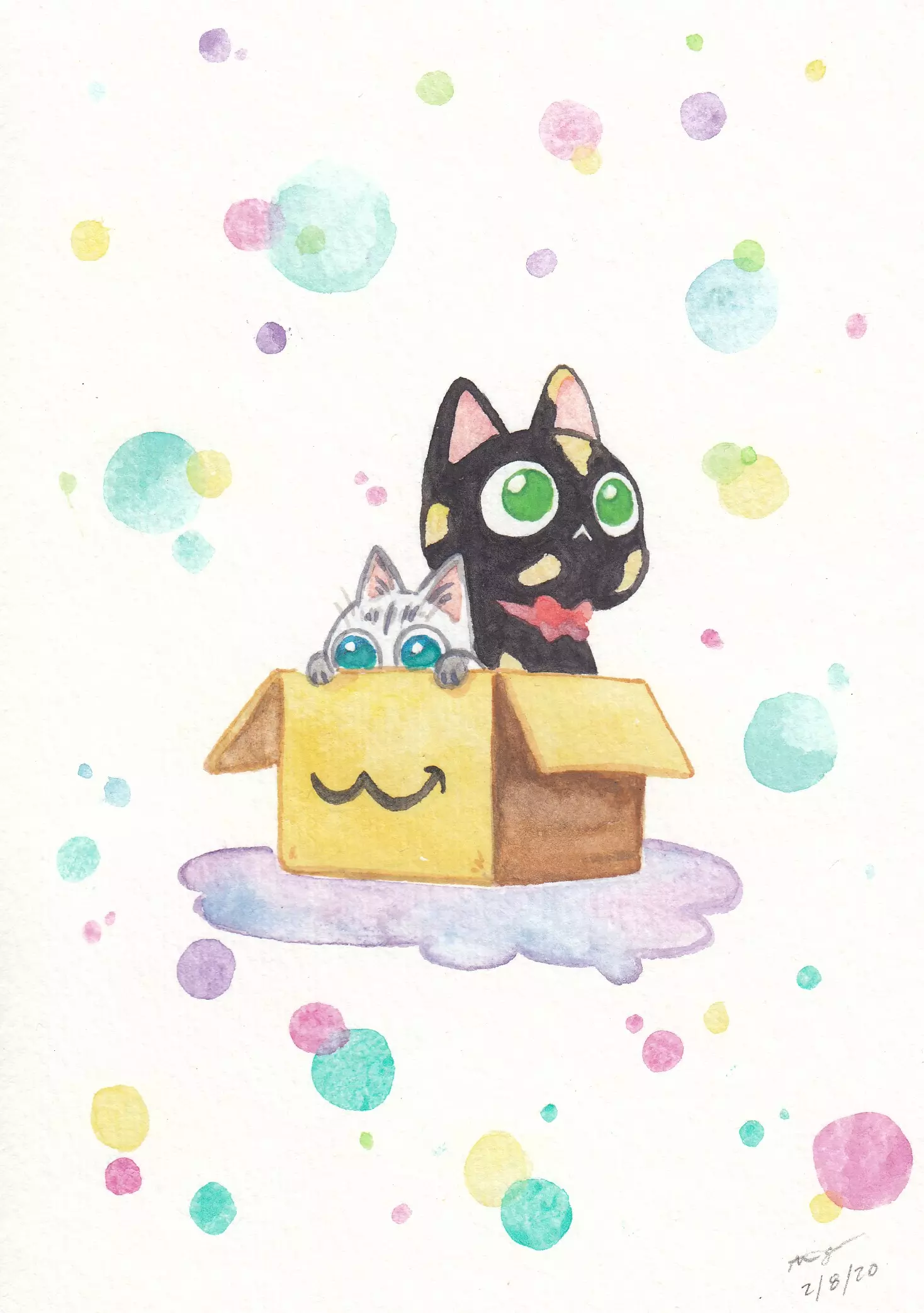 Kitties in a box, Alisa Ogura