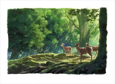 Spirit Forest 2 (print), Yoichi Nishikawa