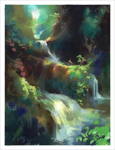 Jungle Falls (print), Nathan Fowkes
