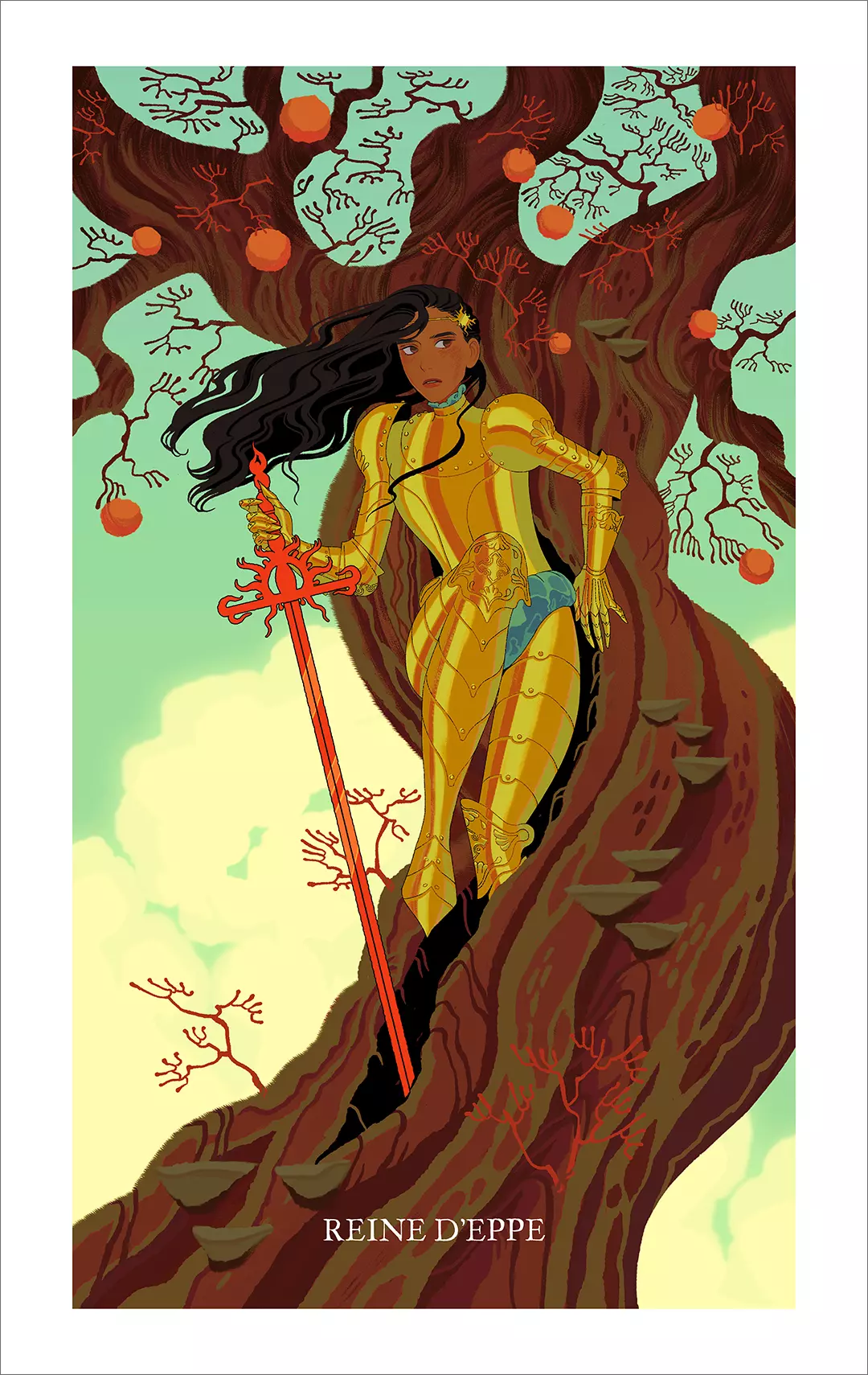 Queen of Swords (print), Sara Kipin