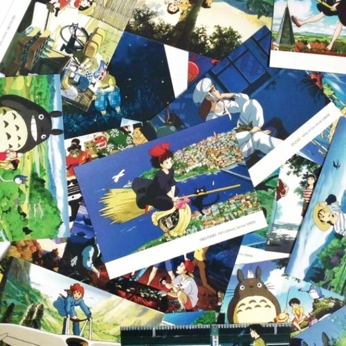 STUDIO GHIBLI 100 POSTCARDS - FINAL FRAMES FROM THE MOTION PICTURES - azu  manga