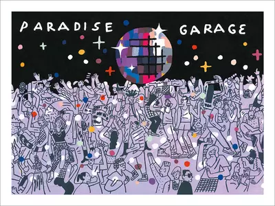 Drawing on Walls -Paradise Garage (print), Josh Cochran