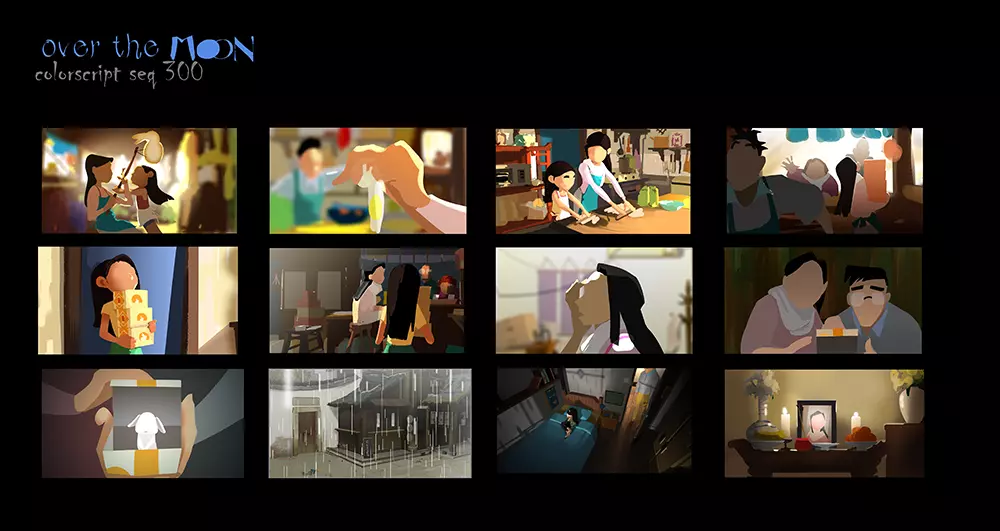 Over the Moon concept art, Caroline Grenburg