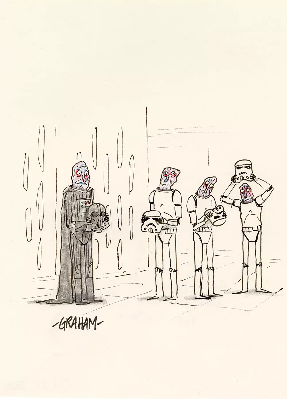 As it turned out, they had all been just wearing the helmets for too long, Graham Annable