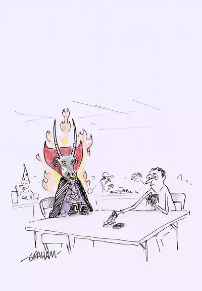 Playing 16 consecutive rounds of Uno for his soul hadn't been what Jared expected at community game night, Graham Annable