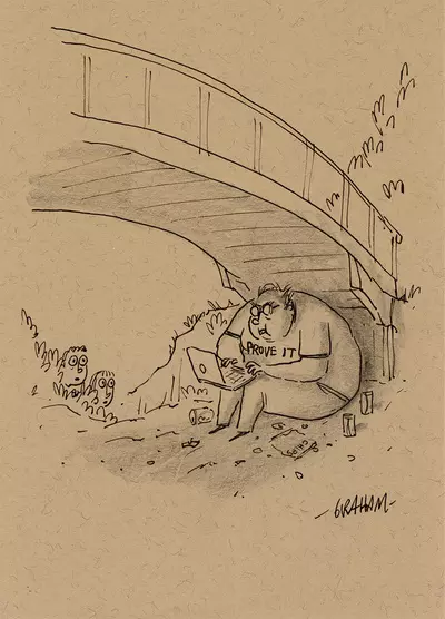 The kids had found the troll, Graham Annable