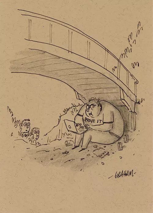 The kids had found the troll, Graham Annable