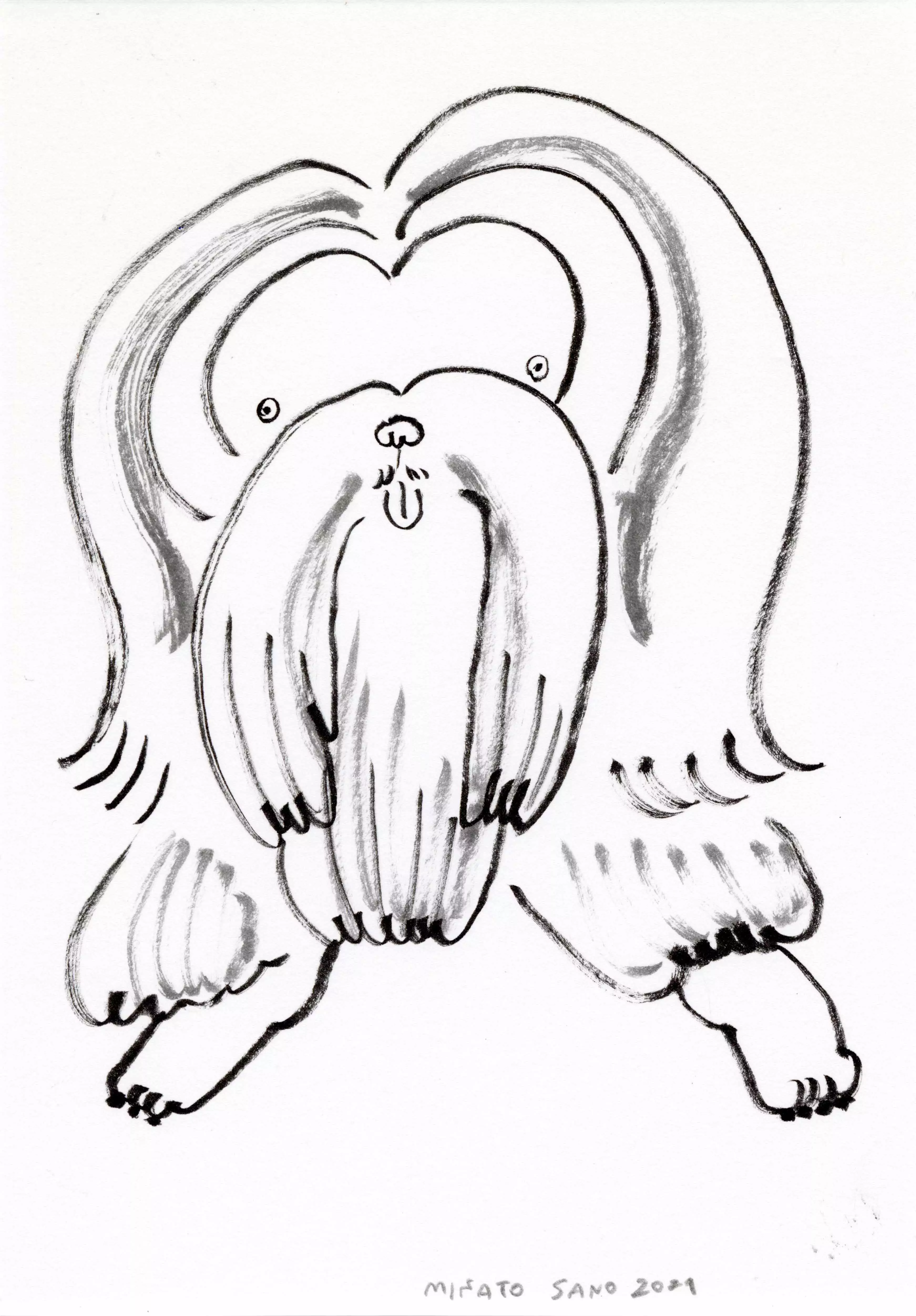Dog Drawing #1, Misato Sano
