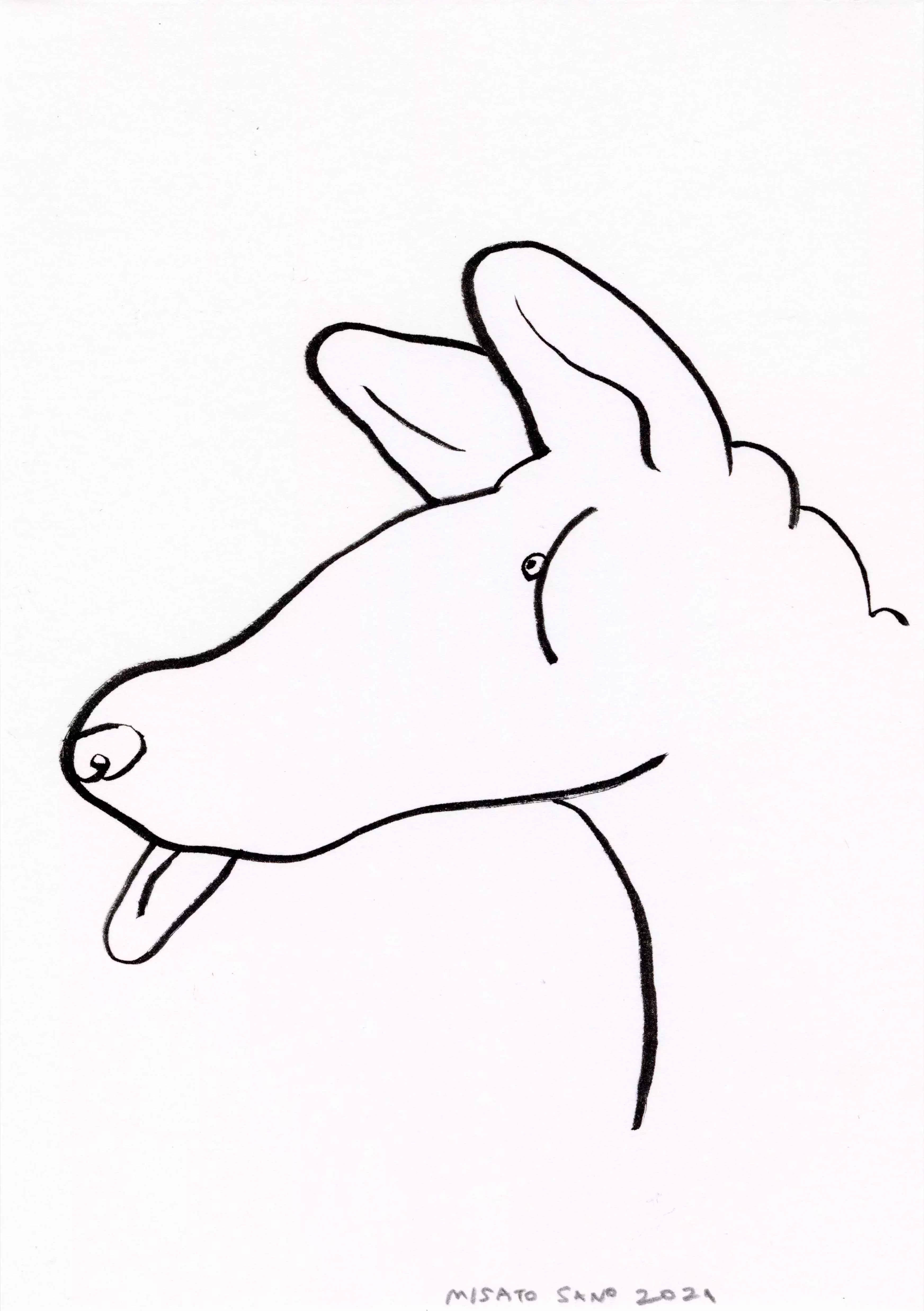 Dog Drawing #3, Misato Sano