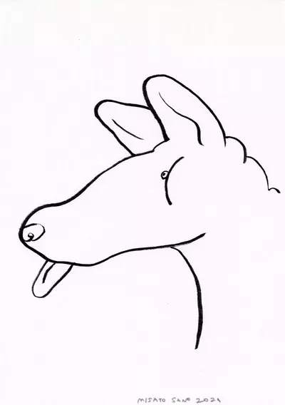 Dog Drawing #3, Misato Sano